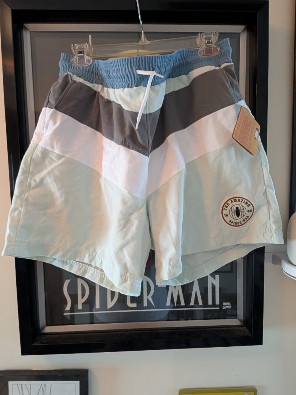 Disney Marvel Spider-Man Men's Swim Trunks Size Large